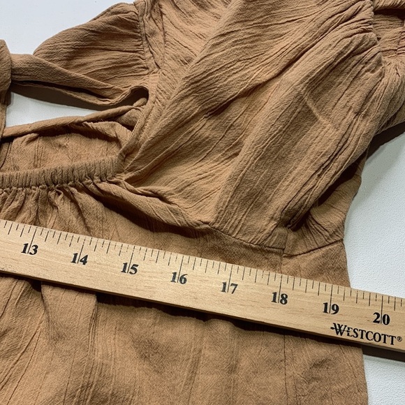 Old Navy XS Oversized Knot Back Bubble Blouse - Picture 4 of 6